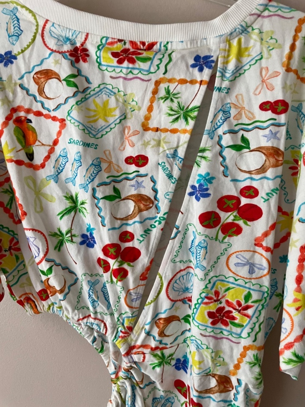 Anthropologie Celandine Cutout T-Shirt Mini Dress COVERUP NWT Size M - Picture 11 of 12